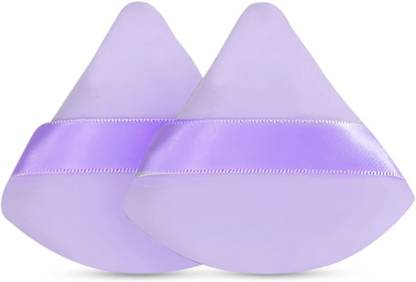 Harshita Premium Pack of 2 Pizza Puff Makeup Setting Powder Puff (Purple)