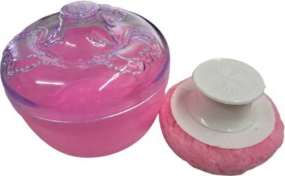 DOCTORGENTLE Soft Feel Baby Powder Puff - BPA Free | Box With Soap Box
