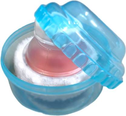 ShilpoKuthi Soft Feel Baby Powder Puff - BPA Free Includes Storage Container