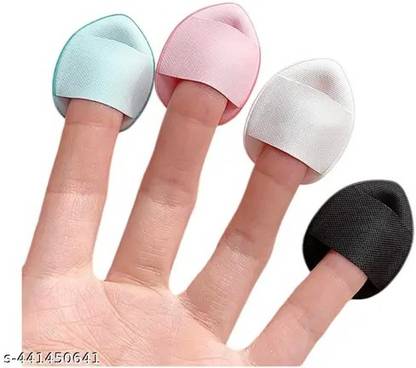 COSLUXE PROFESSIONAL Finger Puff, 4 Pcs Mini Makeup Puff, Super Soft Beauty Makeup Tools