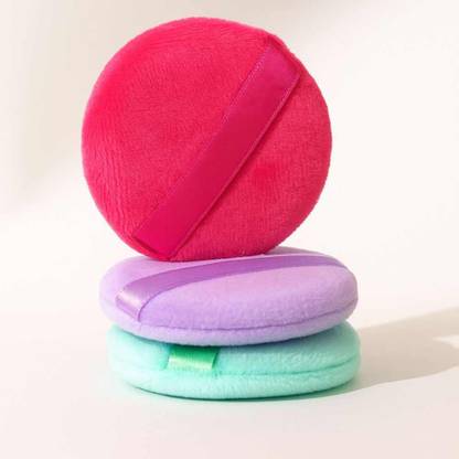 City Creations 3pc Washable Powder Puff for Make-up