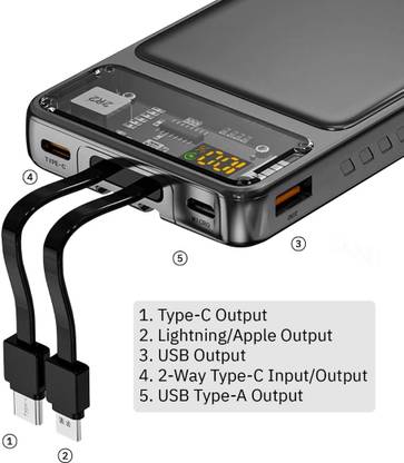 tikfit 10000 mAh 25 W With MagSafe Ultra Compact Pocket Size Power Bank
