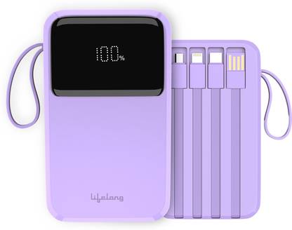 Lifelong 10000 mAh 22.5 W Wireless Compact Pocket Size Power Bank