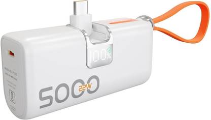 SmartFlick 5000 mAh 22 W Wireless Mini Pocket Size Power Bank