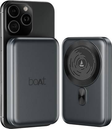 boAt 10000 mAh 22.5 W Wireless With MagSafe Compact Pocket Size Power Bank