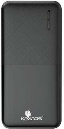 Kratos 10000 mAh 12.5 W Compact Pocket Size Power Bank (Grey, Lithium Polymer, Fast Charging for Mobile, Smartwatch, Speaker, Tablet, Trimmer, Earbuds)