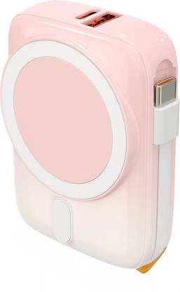 PICBELL 10000 mAh 15 W Wired & Wireless With MagSafe Mini Pocket Size Power Bank