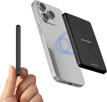 Nu Republic 5000 mAh 20 W Wired & Wireless With MagSafe Ultra Slim Pocket Size Power Bank