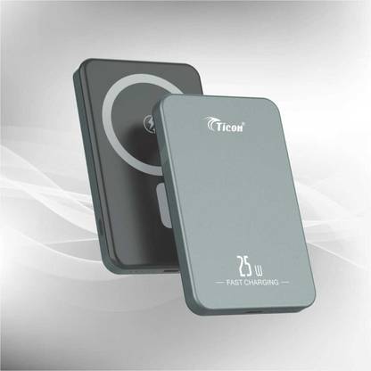 HANFOOK 6000 mAh 30 W Wired & Wireless With MagSafe Ultra Slim Pocket Size Power Bank