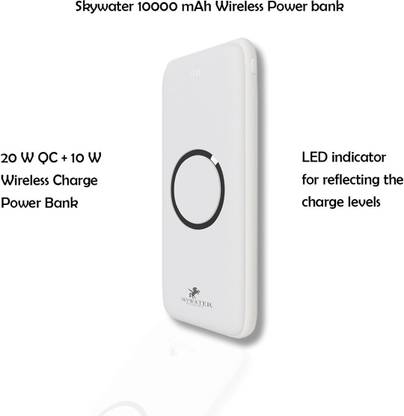 SKYWATER 10000 mAh 10 W Wireless Power Bank