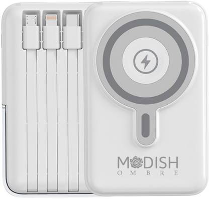 ModishOmbre 10000 mAh 22.5 W Wired & Wireless With MagSafe Ultra Slim Pocket Size Power Bank