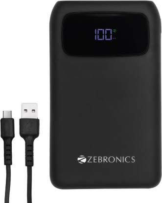 ZEBRONICS 10000 mAh 22.5 W Wireless Slim Power Bank
