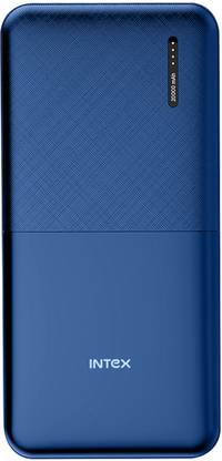Intex 20000 mAh Power Bank (12 W, Fast Charging)  (Navy Blue, Lithium Polymer)