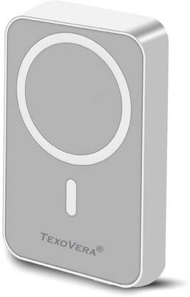 TEXOVERA 10000 mAh 25 W Wired & Wireless With MagSafe Mini Pocket Size Power Bank
