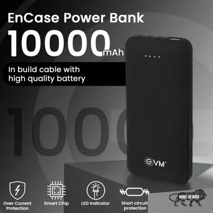 EVM 10000 mAh 12 W Slim Pocket Size Power Bank
