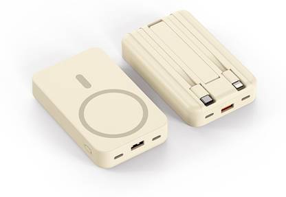 FAHIG 10000 mAh 15 W Wired & Wireless With MagSafe Mini Pocket Size Power Bank
