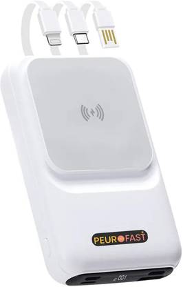 Peurofast 10000 mAh Wired & Wireless With MagSafe Slim Pocket Size Power Bank