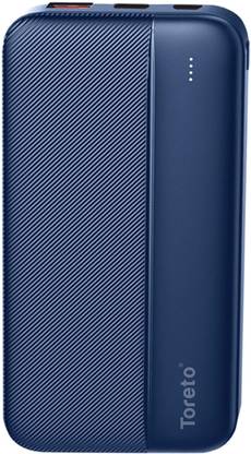Toreto 10000 mAh Slim Pocket Size Power Bank