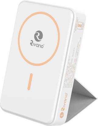 Rivano 10000 mAh 22.5 W Wired & Wireless With MagSafe Compact Pocket Size Power Bank