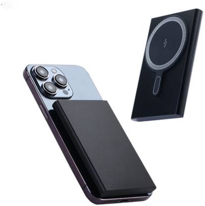 EVAAENTERPRISES 10000 mAh 22.5 W Wired & Wireless With MagSafe Ultra Compact Pocket Size Power Bank