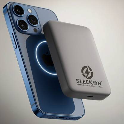 SLEEKON 10000 mAh 22.5 W Wired & Wireless With MagSafe Compact Power Bank