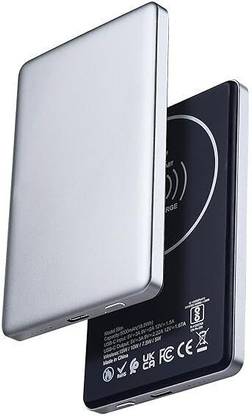 PHONOKART 5000 mAh 20 W Wired & Wireless With MagSafe Slim Pocket Size Power Bank