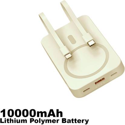 PICBELL 10000 mAh 15 W Wired & Wireless With MagSafe Compact Pocket Size Power Bank