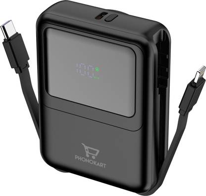 PHONOKART 10000 mAh 22.5 W Wired & Wireless With MagSafe Slim Pocket Size Power Bank