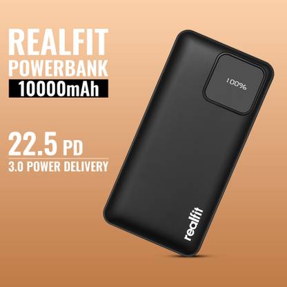 REALFIT 10000 mAh 22.5 W With MagSafe Ultra Slim Pocket Size Power Bank
