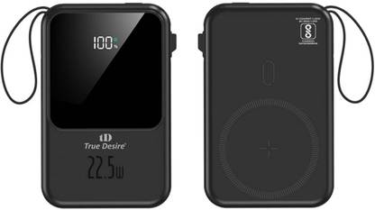 True Desire 10000 mAh 22.5 W Wired & Wireless With MagSafe Compact Pocket Size Power Bank