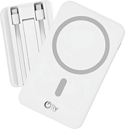 Oliv Life 10000 mAh 15 W Wired & Wireless With MagSafe Slim Power Bank