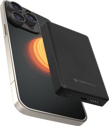 ZEBRONICS 10000 mAh 22.5 W Wireless With MagSafe Nano Power Bank