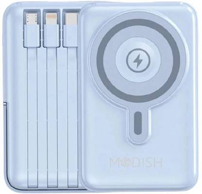 ModishOmbre 10000 mAh 22.5 W Wired & Wireless With MagSafe Ultra Slim Pocket Size Power Bank