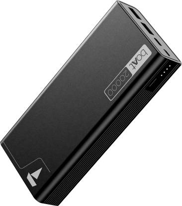 boAt 20000 mAh Power Bank (22.5 W, Quick Charge 3.0)  (Carbon Black, Lithium-ion)