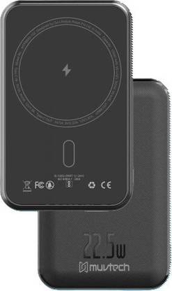 MuvTech 10000 mAh 20 W Wired & Wireless With MagSafe Compact Pocket Size Power Bank