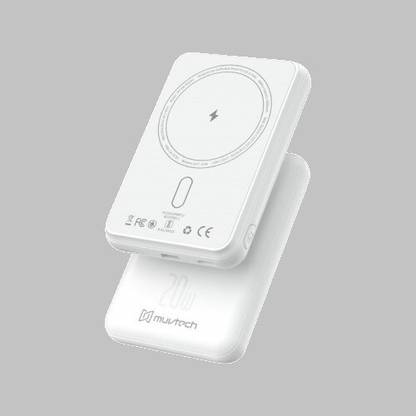 MuvTech 5000 mAh 20 W Wired & Wireless With MagSafe Ultra Slim Pocket Size Power Bank