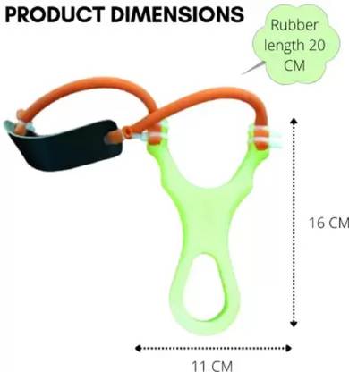 DUA TRADING COMPANY 1pc Rubber Catapult, Gulel. Slingshot for Sports & Outdoor Games, Gift for Kids Slingshot