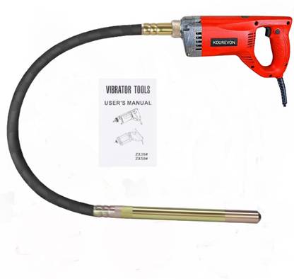 KOUREVON 1400W Heavy duty Concrete Vibrator 13000 VPM 35mm with 5 Feet Needle 1400W Heavy duty Concrete Vibrator 13000 VPM 35mm with 5 Feet Needle Pistol Grip Drill