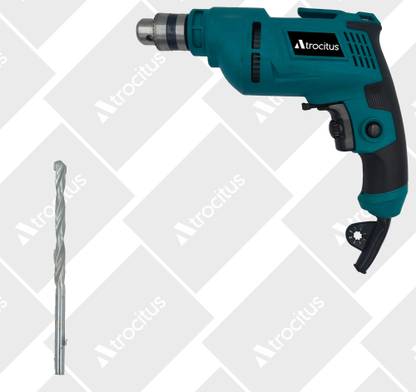Atrocitus 10mm Drill Machine With masonaryBit Atrocitus1044 Electric 10mm Drill 880W,Copper Armature,3200RPM,Forward/Reverse Pistol Grip Drill