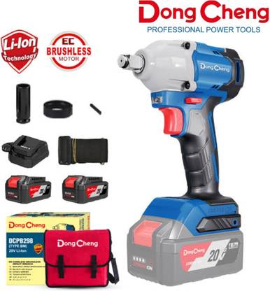 DONGCHENG MTREX DCPB298 DCPB298 CORDLESS BRUSHLESS IMPACT WRENCH 20VMAX LITHIUM ION BATTERY-2 & CHARGER Cordless Drill