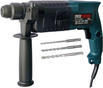 Inditrust 6-Month Warranty 900w 100% Copper Winding new 20mm rotary hammer drill machine with 3 bits and a carrying box Pistol Grip Drill