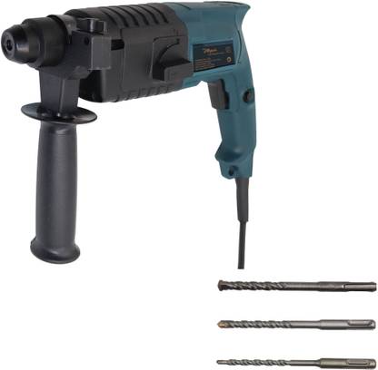 Hillgrove MCGH999M5 All Purpose 20mm Hammer Impact Drill Machine Forward/Reverse Rotation with 3 Bits for Making Holes in Metal/Wood/Concrete Hammer Drill HGCM99H Pistol Grip Drill