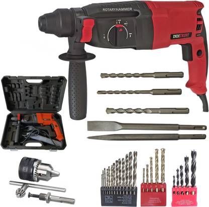 Inditrust HIGH QUALITY ACCESSORIES (26 mm Chuck Size, 1250W) HIGH QUALITY ACCESSORIES (26 mm Chuck Size, 1250W) Pistol Grip Drill