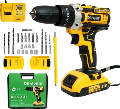 Hakimi DUREVOLE CORDLESS DRILL MACHINE TOOL KIT DUREVOLE CORDLESS DRILL MACHINE TOOL KIT Cordless Drill