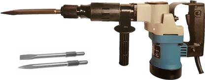 Inditrust 6 months warranty 900W 5kg Demolition Hammer and Breaker with 2 high quality chisels and a carrying box Pistol Grip Drill