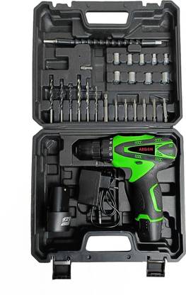 AEGON 12V Cordless Drill Machine ACS12V Green Double Battery Cordless Drill