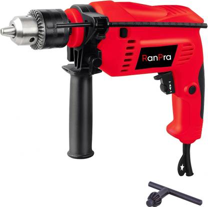 RanPra RP-383 13 MM HAMMER DRILL HEAVY DUTY FORWORD & REVERSE RH-363 13 RE IMPACT DRILL REDHORSE TOOL KITS ( 33PCS ) 710 WATT Pistol Grip Drill