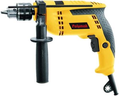 Polymak PMID13-DY 13mm Impact Drill 650w, Max.Drilling Capacity 13mm, 2800 rpm, 2.1kgs Angle Drill