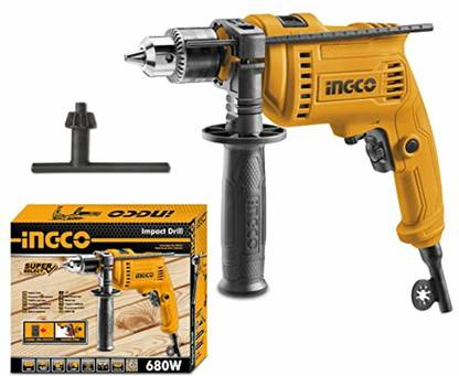 INGCO ImpactVariable Speed Hammer Drill ID6808 0-3000rpm Pistol Grip Drill