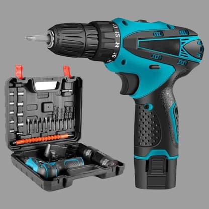XTOOLS CD-12V cordless screwdriver drill machine With 2 battery Accessory tool kit set Cordless Drill